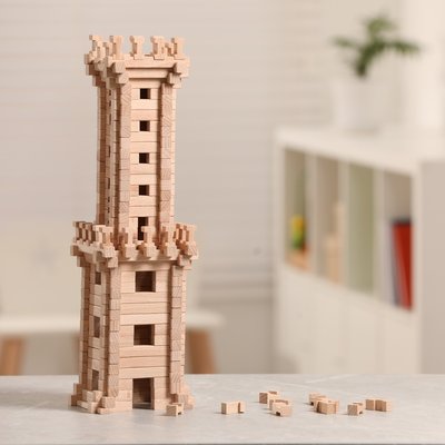 Конструктор дерев'яний Вежа 213 деталей 900330 фото