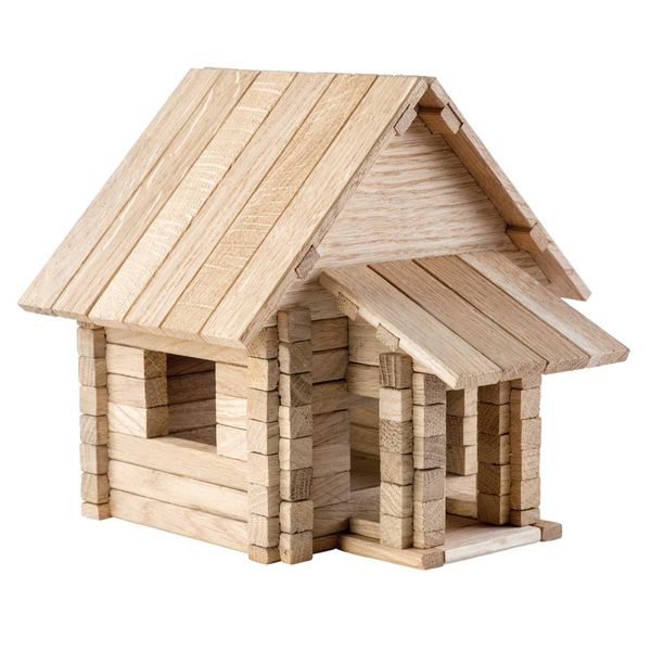 Конструктор дерев'яний для дітей Заміський будиночок 4 в1 900316 фото