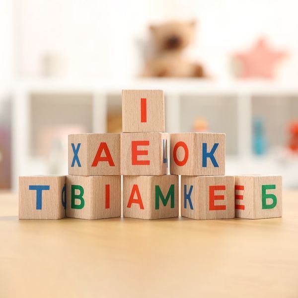 Дерев'яні кубики "Українська Абетка" 900699 фото