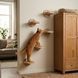 Дерев'яна сходинка напівкругла настінна для кота (дерево, джут) WWD-004 фото 4